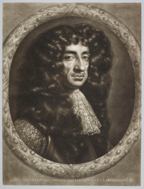 ABRAHAM BLOOTELING (1640-90) AFTER SIR PETER LELY (1618–1680) Charles II c.1680-90 Mezzotint