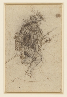 A masquerader on horseback c.1517-18