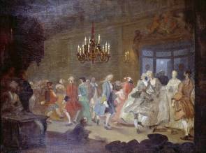 The Dance (The Happy Marriage ?VI: The Country Dance) circa 1745 by William Hogarth 1697-1764